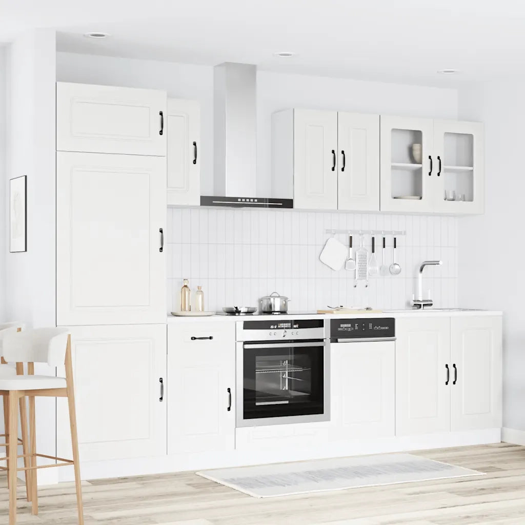 Set Mobili da Cucina 8 pz Kalmar Bianco Legno Multistrato 3314791