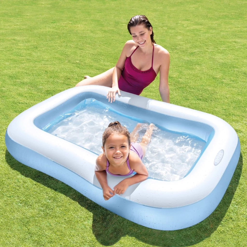 PISCINA GONFIABILE RETTANGOLARE  +2 ANNI  cm.166x100x28h.  peso kg.1,80 (57403)    INTEX