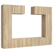 Set di mobili da 6 pezzi tra cui armadio credenza mobile porta TV soggiorno/camera da letto/salotto legno ingegnerizzato rovere Sonoma marrone 02_0025118
