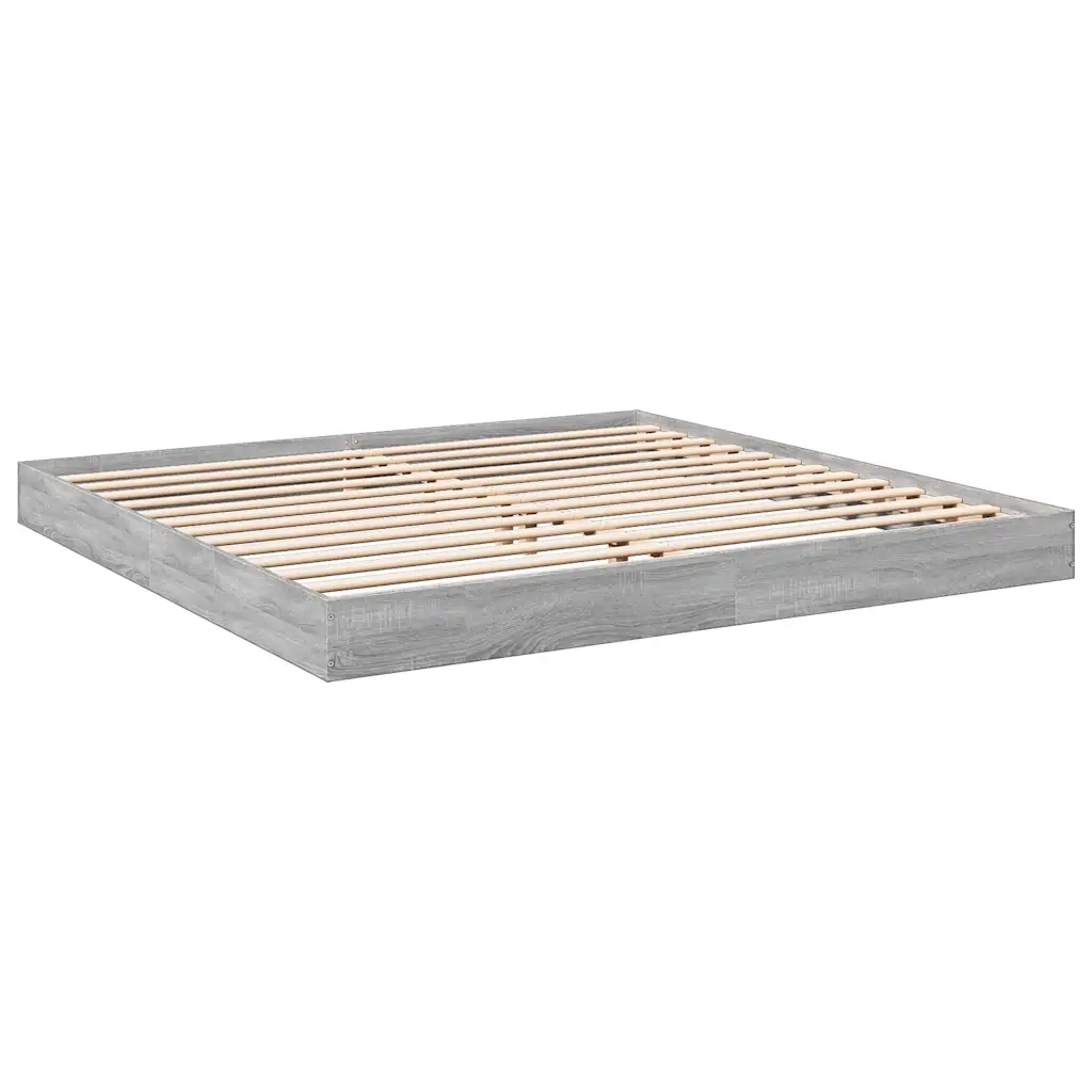 Giroletto senza Materasso Grigio Sonoma 180x200 cm Truciolato