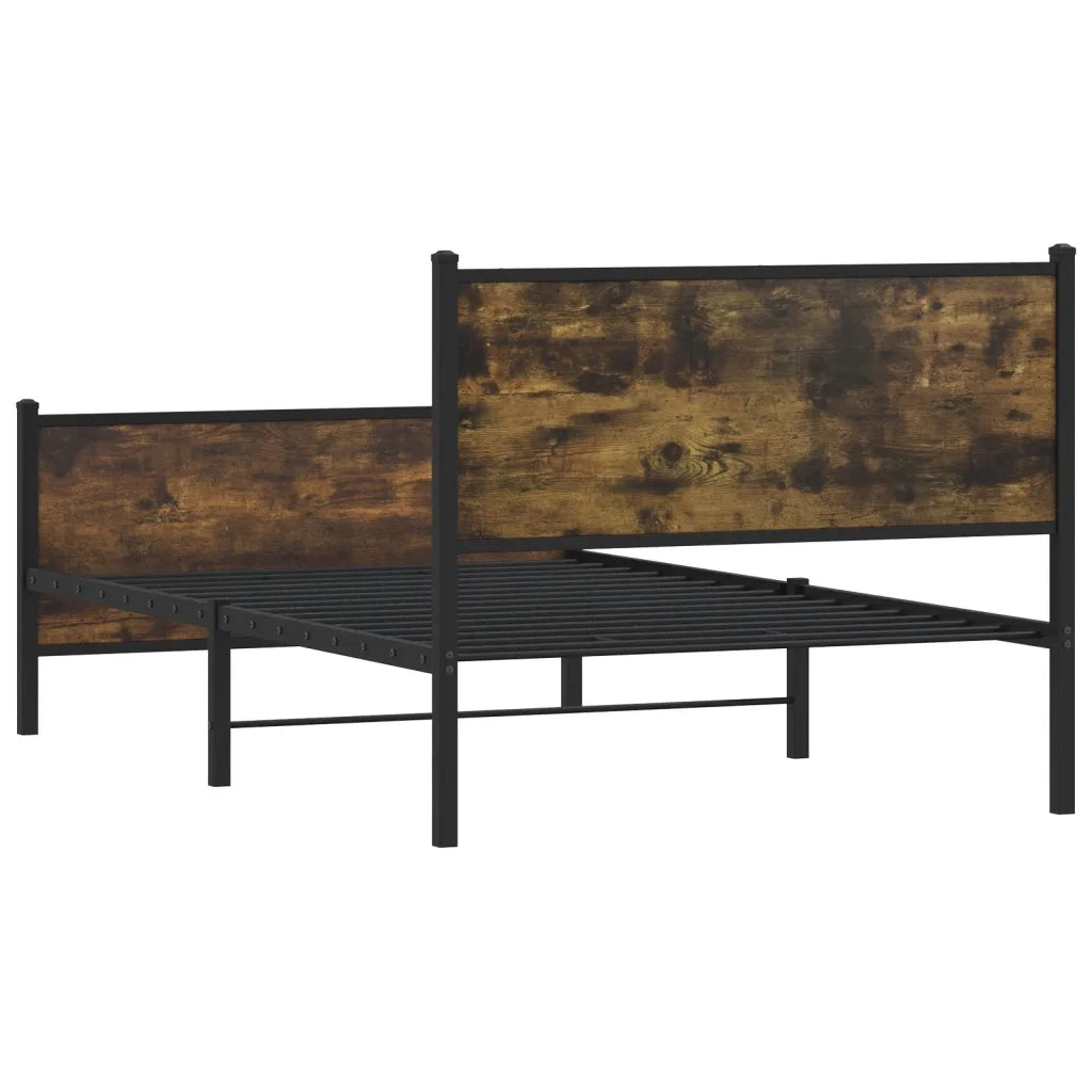 Giroletto senza Materaso in Metallo Rovere Fumo 107x203 cm 4007681