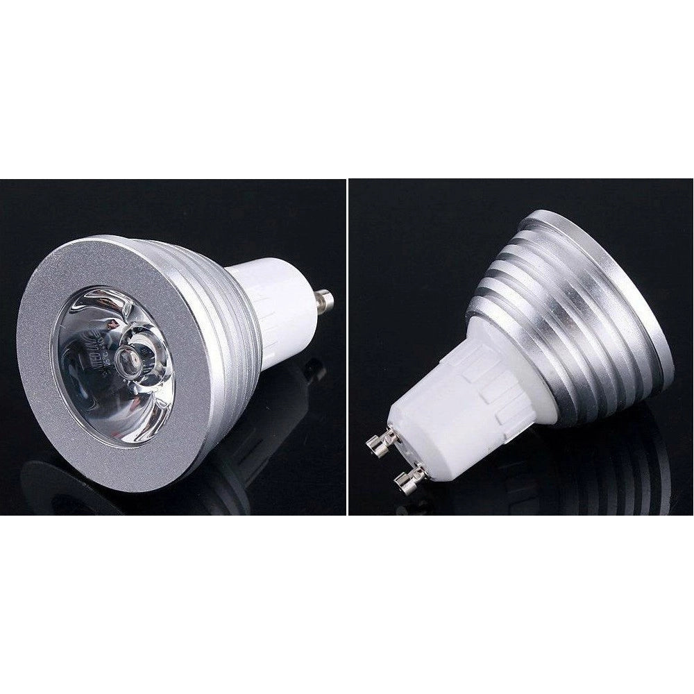 Trade Shop - Faro Rgb Lampada Faretto Gu10 Multicolore 3w Led Telecomando Cromoterapia -