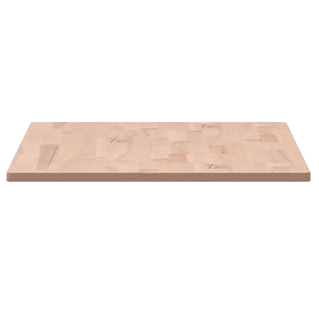 Piano Tavolo 80x40x1,5cm Rettangolare Legno Massello Faggio 3188878
