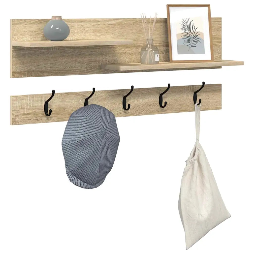 Appendiabiti a muro Rovere Sonoma 90 x 15 x 36 cm 874421
