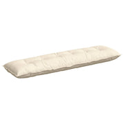 Cuscino per Schiena | Cuscino dorsale Crema 180 x 50 cm Tessuto in Cords