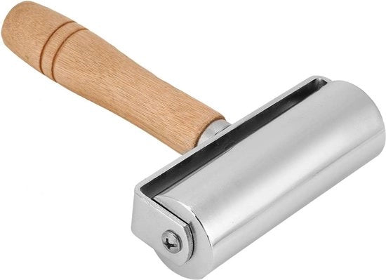 Strumento per creare bordi in pelle con acciaio di alta qualità, rotolatore per lavorazione della pelle, strumento per creare bordi (100mm)