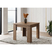TAVOLO ULRICH A LIBRO 90/180X90XH78.5CM NOCE