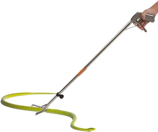 Grappolo per rettili in acciaio inossidabile - pieghevole - chiusura automatica - lunga lunghezza - facile da trasportare