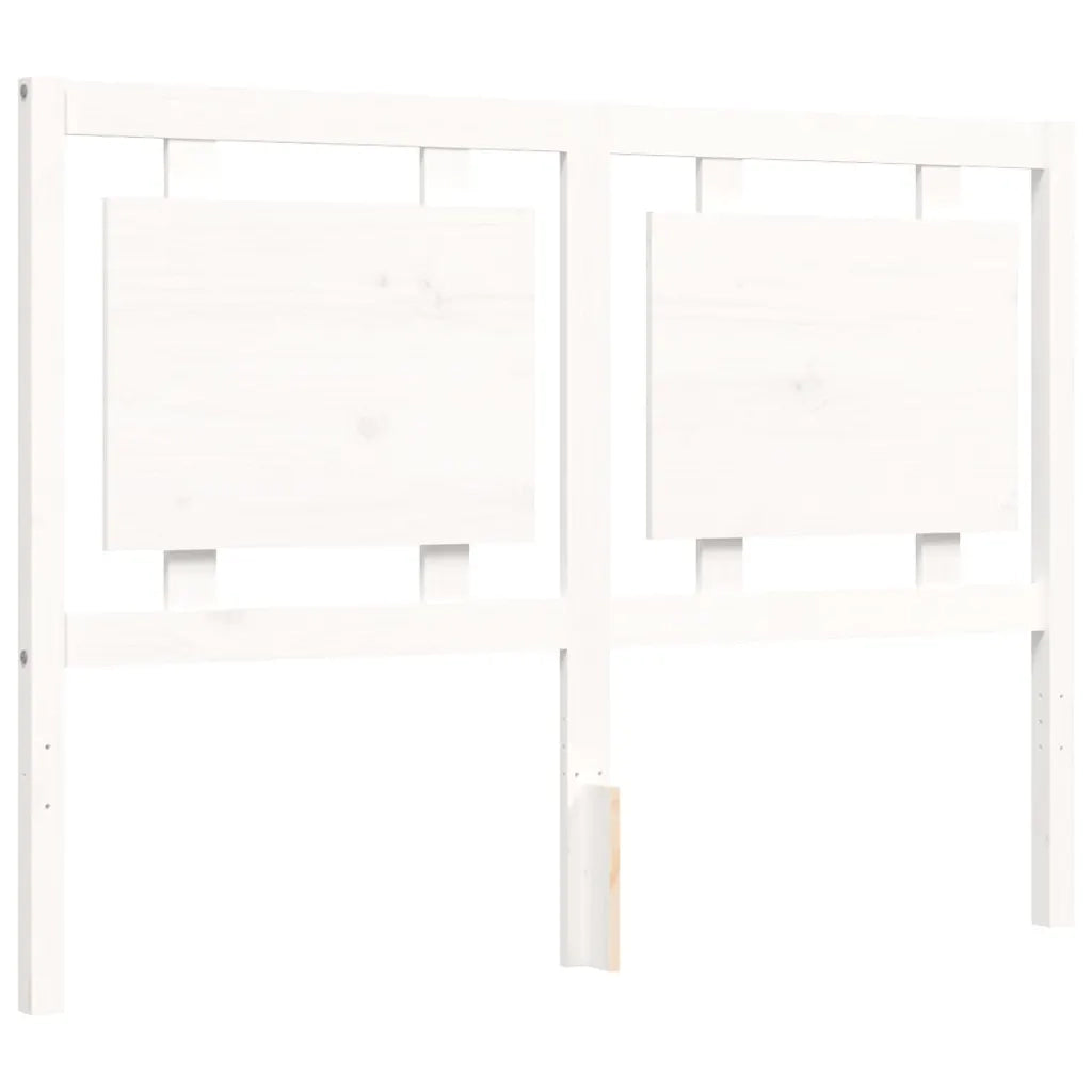 Giroletto senza Materasso-Struttura Letto Bianco 120x200 cm Legno Massello Pino 358092