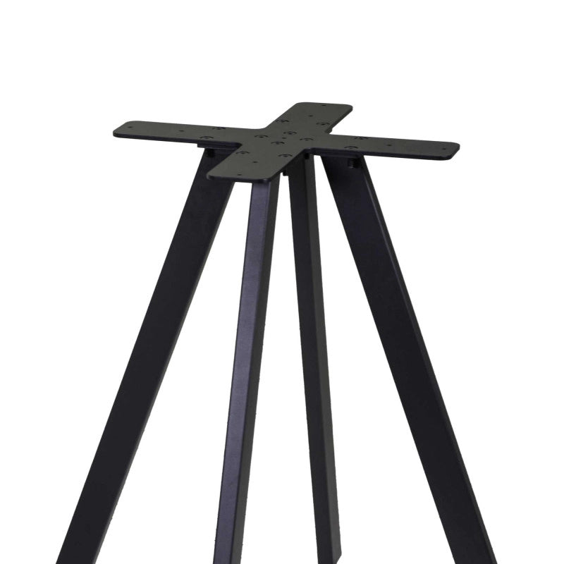Base Tavolo Acciaio Ronny Nero Cm 69x69h72