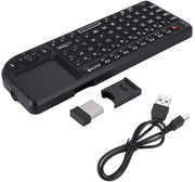 Tastiera Ultra Mini - Touchpad senza fili - Progettata in modo compatto - Adatta per PS3/PS4 - Illuminazione di background - Plug and Play