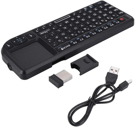 Tastiera Ultra Mini - Touchpad senza fili - Progettata in modo compatto - Adatta per PS3/PS4 - Illuminazione di background - Plug and Play