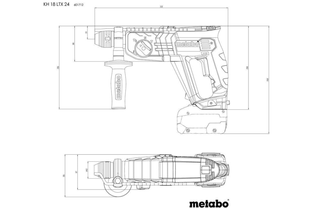 Metabo KH 18 LTX 24 1400 Giri/min SDS-plus