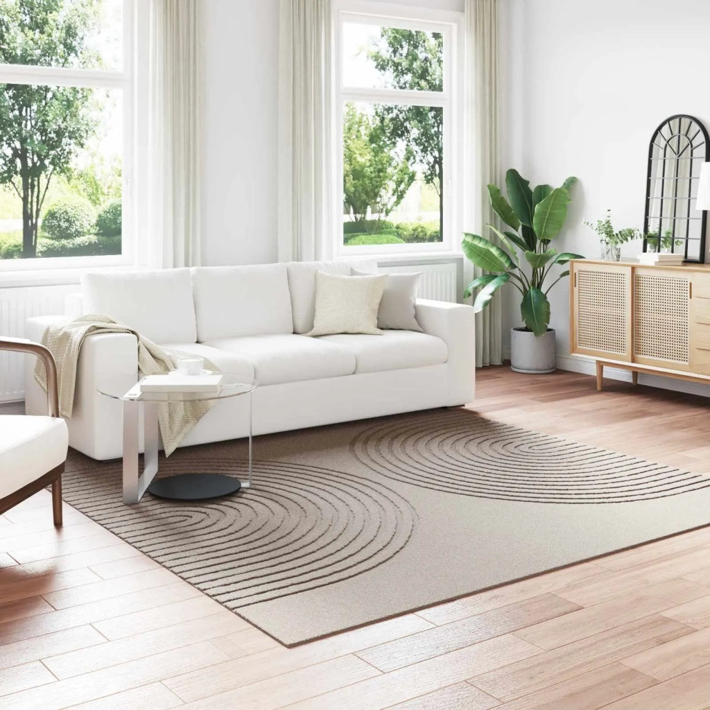 Tappeti per area Quadrato GALATI Beige 240 x 240 cm Poliestere