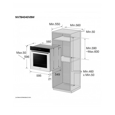 SAMSUNG NV7B4040VBB/U5 FORNO ELETTRICO DA INCASSO MULTIFUNZIONE 76 LT CON VAPORE WI-FI CLASSE A+ NERO