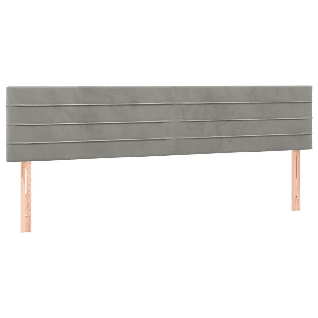 Giroletto senza Materasso Grigio Chiaro 120x190 cm Velluto 3270584