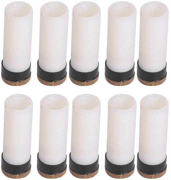 Set di punte di riserva da 10 pezzi - Accessori per la riparazione del bastone - Materiale di alta qualità - Duraturo - Sostituzione perfetta - Punte da biliardo