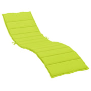 Cuscino per sedie | Cuscino per Lettino Verde Intenso 200x60x3 cm in Tessuto Oxford