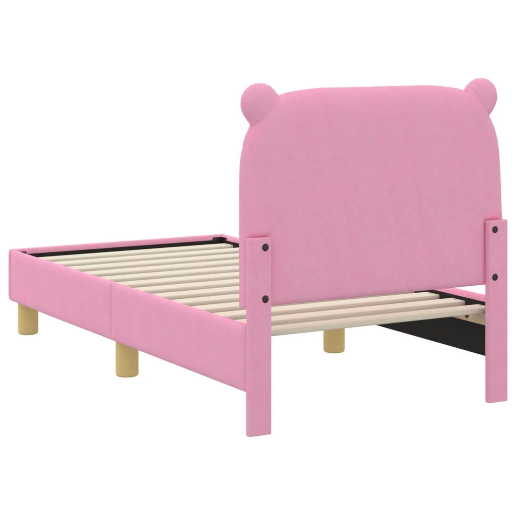 Struttura letto per bambini con testata-Giroletto per bambini Rosa 70 x 140 cm 200889