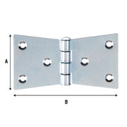 CERNIERA CODA DI RONDINE 4 FORI 110X55 MM- 24,0 pz