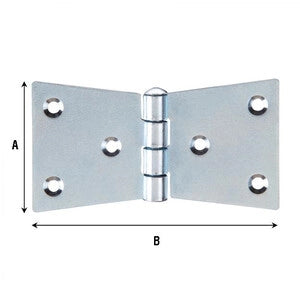 CERNIERA CODA DI RONDINE 4 FORI 110X55 MM- 24,0 pz