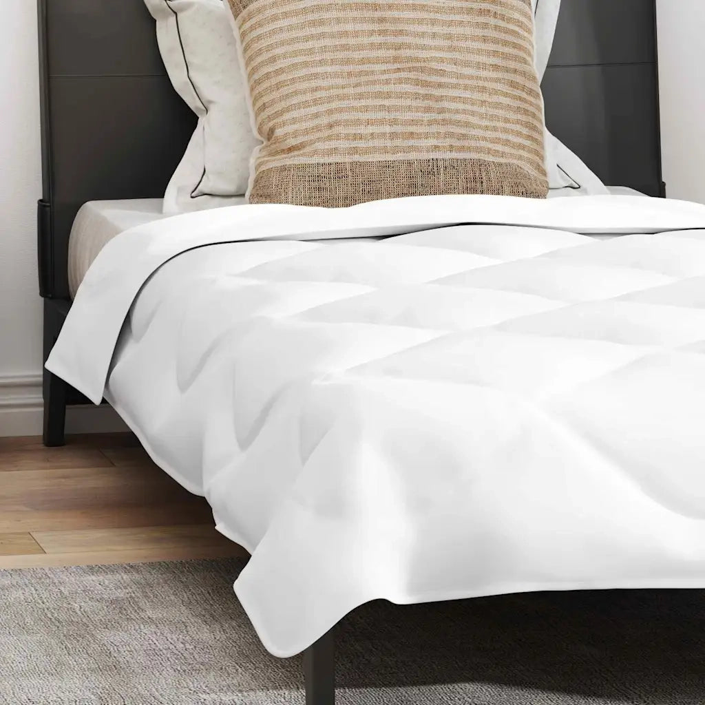 vidaXL Piumone con Cuscino Altro 2 pcs Bianco 135 x 200 cm Microfibra