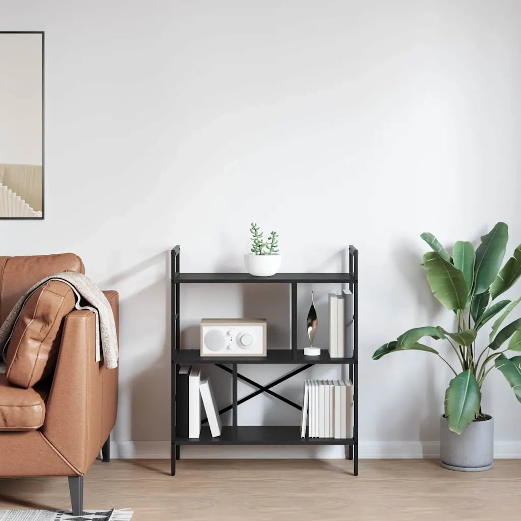 Libreria Rovere Nero 75 x 30 x 91 cm Legno multistrato