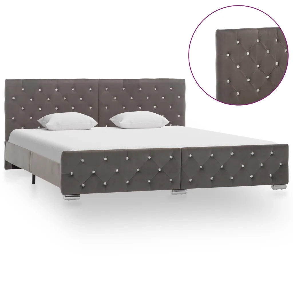 Giroletto Grigio in Velluto 180x200 cm 286834