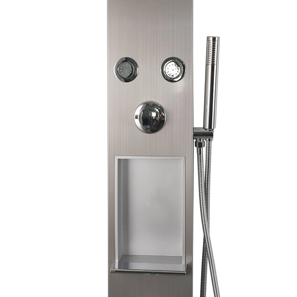 Colonna doccia pannello idromassaggio effetto cascata YH8126 SEUL - Satinato