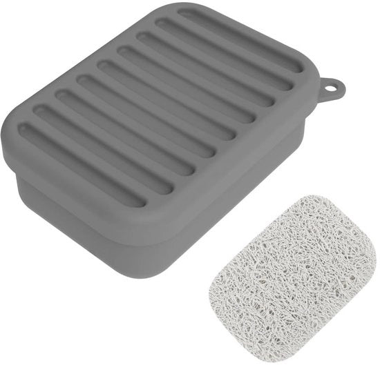 Borsa di sapone portatile senza liquido - con fondo antiscivolo - rivestimento in silicone - strato di scarico - facile da usare