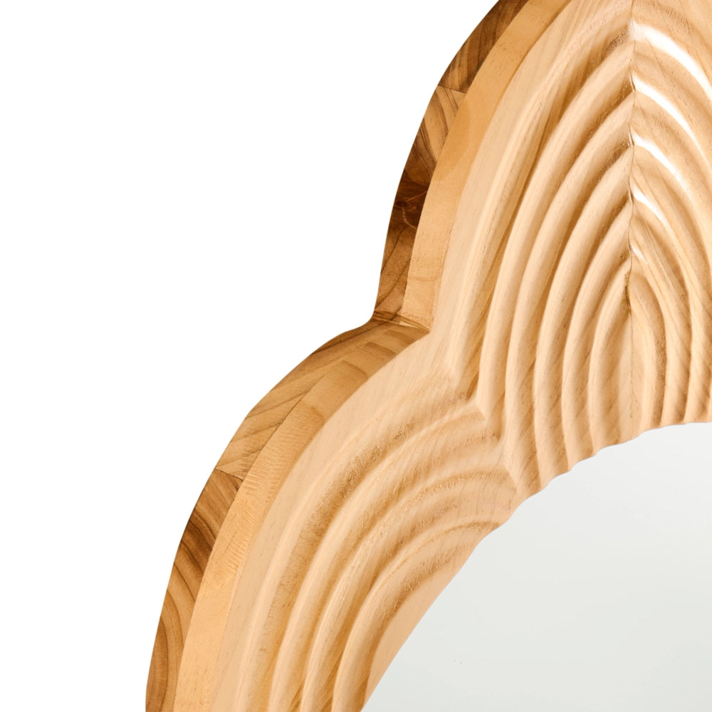 Specchio da parete con cornice in legno marrone chiaro Grande specchio da appendere Camera da letto Soggiorno Corridoio Stile tradizionale