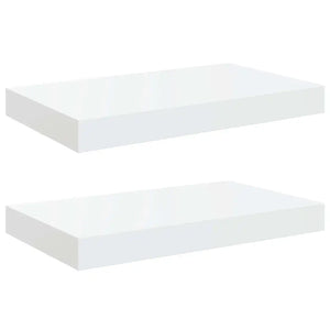 Scaffali a Parete 2 pz Bianco Lucido 40x23x3,8 cm in MDF cod mxl 46147