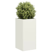 Fioriera Bianca 40x40x80 cm in Acciaio Laminato a Freddo 860704