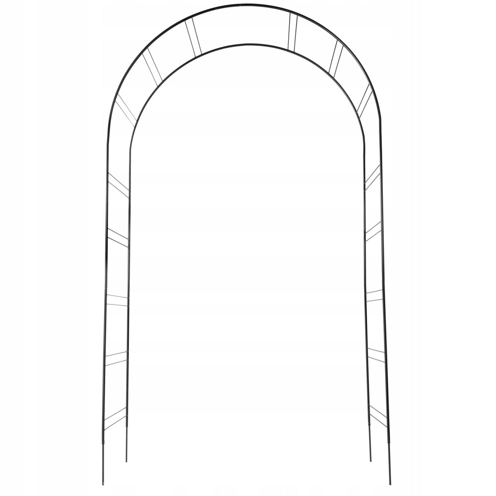 Pergola da giardino KADAX per fiori e rose, arco floreale in metallo, 255 cm