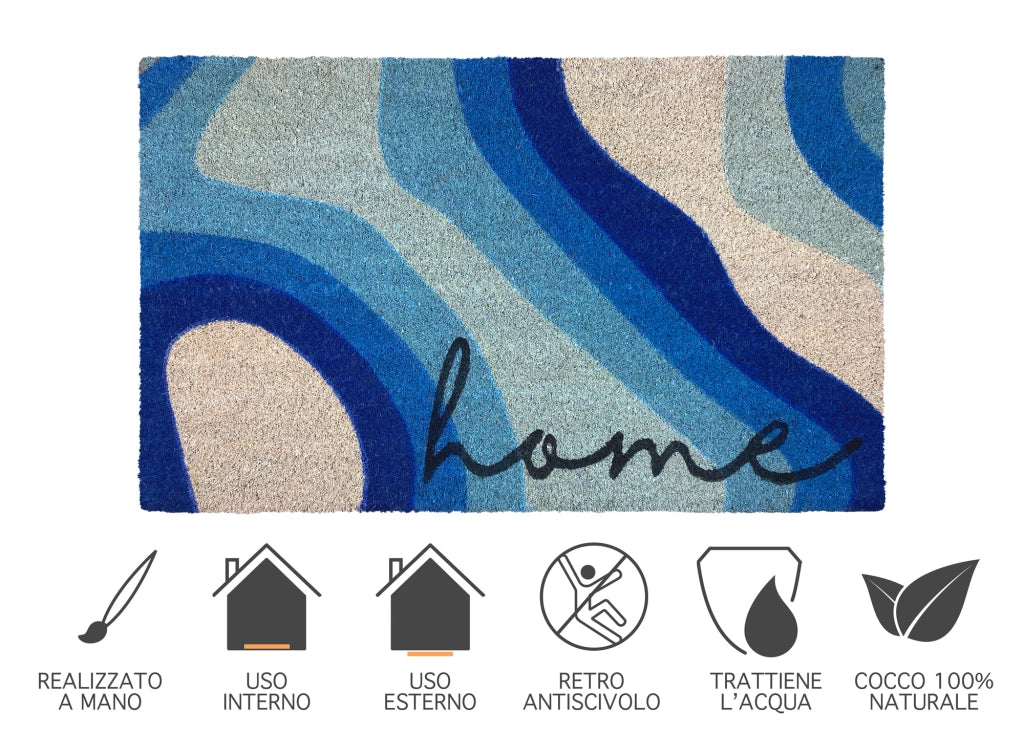 Zerbino Ingresso Casa In Fibra Di Cocco Con Base In Pvc  Hippy2