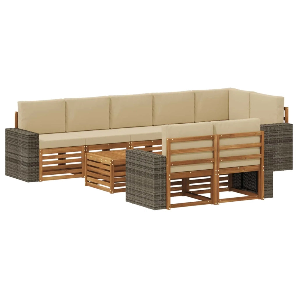 Set divani Legno di Acacia Massello 3384549
