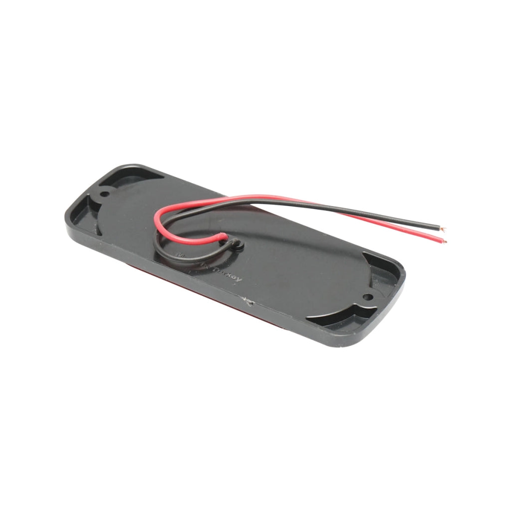 Lampada laterale stroboscopica LED, rossa, 115 mm, 12V-24V, FR1278R, Breckner Germany