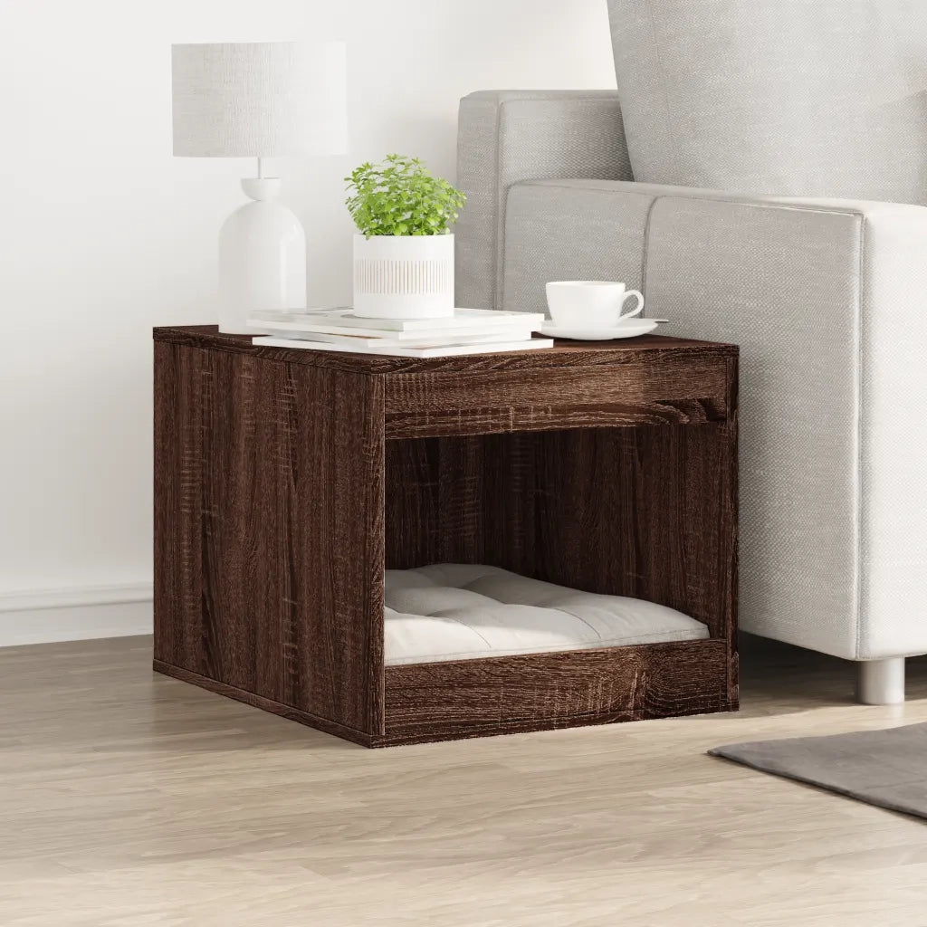 Recinto Lettiera Gatti Rovere Marrone 47x59x42 cm in Truciolato
