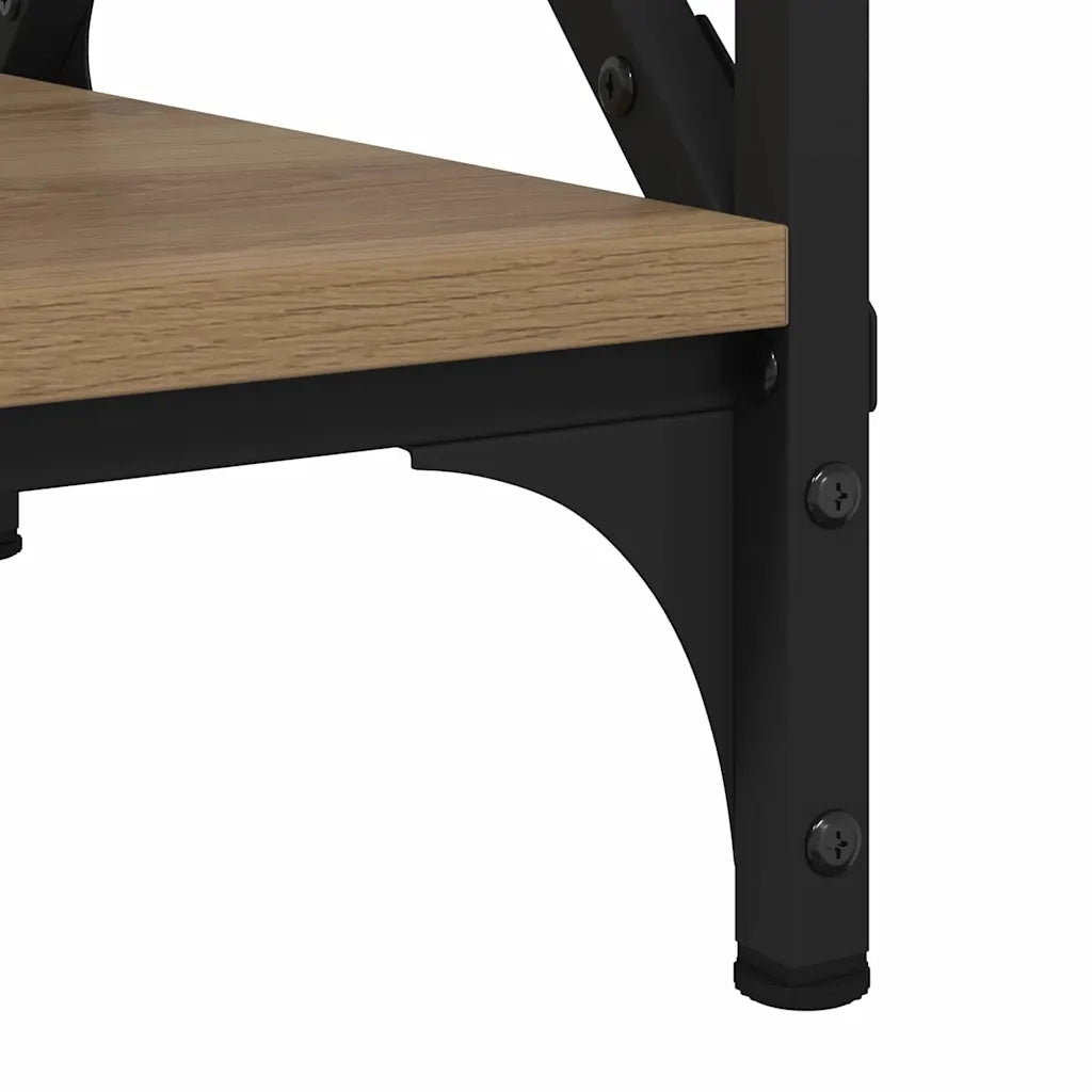 vidaXL Tavolino da salotto rovere artigianale 80 x 45 x 45.5 cm