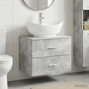 Set di mobili per il bagno Grigio Cemento Legno ingegnerizzato 3404401