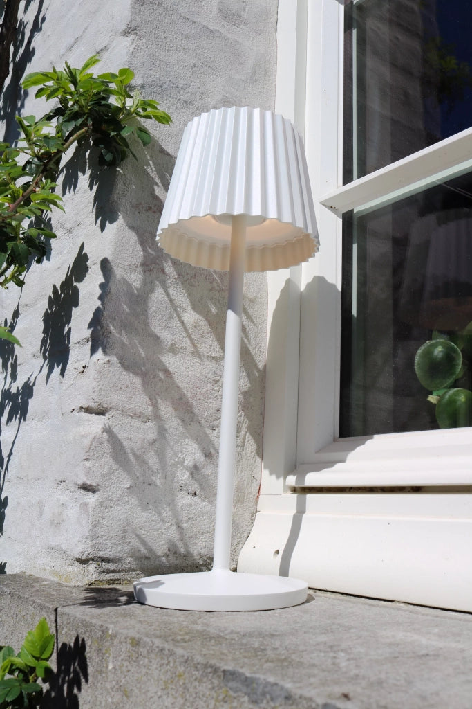 Lampada da tavolo outdoor bianca LED 2W ricaricabile Lucide