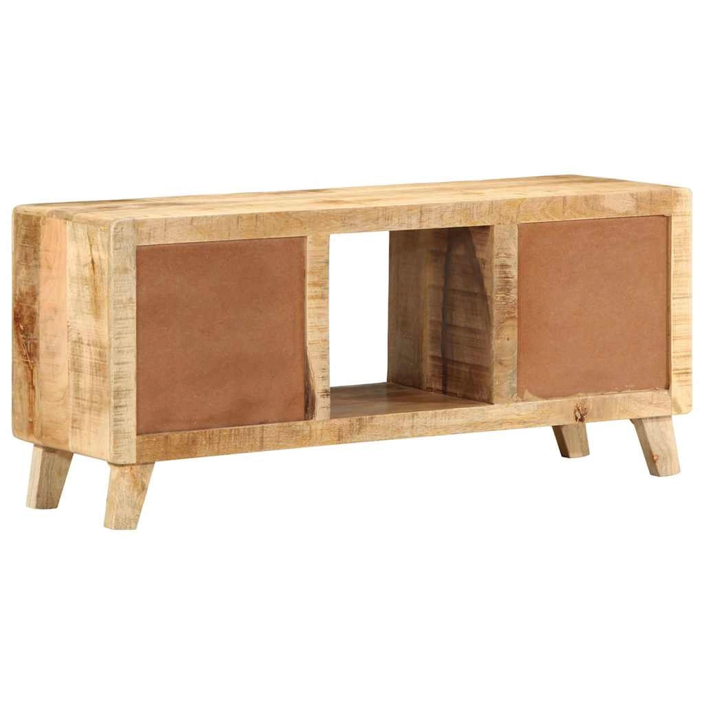 Mobile porta TV con ampio spazio di archiviazione 105 x 46 x 32 cm stile moderno soggiorno legno massello di mango grezzo 02_0058062