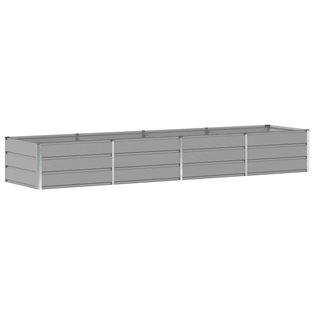 Fioriera Grigio chiaro 320 x 80 x 45 cm Acciaio 42018144