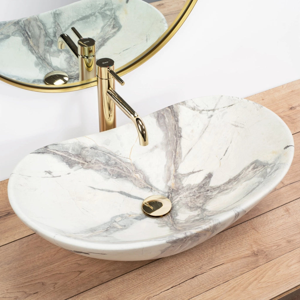 Lavabo Da Appoggio Rea Royal Sand