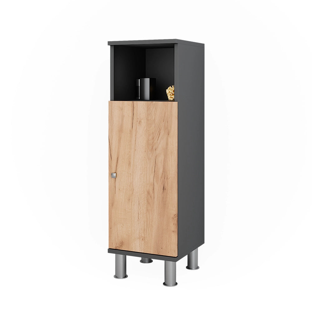 Vicco Mobile midi Antracite/quercia dorata 30 x 95 cm