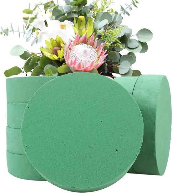 Steekschuim circolare 16 pezzi - 165 x 4 cm - schiuma per fiori - massa per fiori freschi - stecca per feste nuziali compleanni