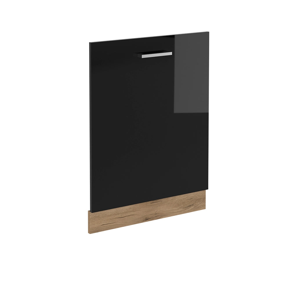 Vicco Pannello frontale della lavastoviglie Nero lucido 60 cm senza piano di lavoro