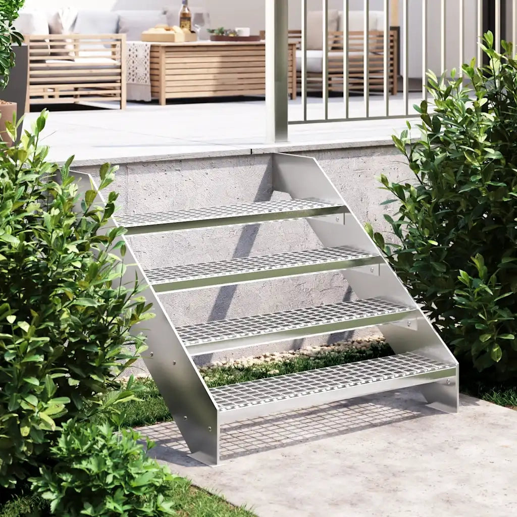 Tappetino per Scale | Gradino in Griglia 90x24x7 cm Acciaio Zincato