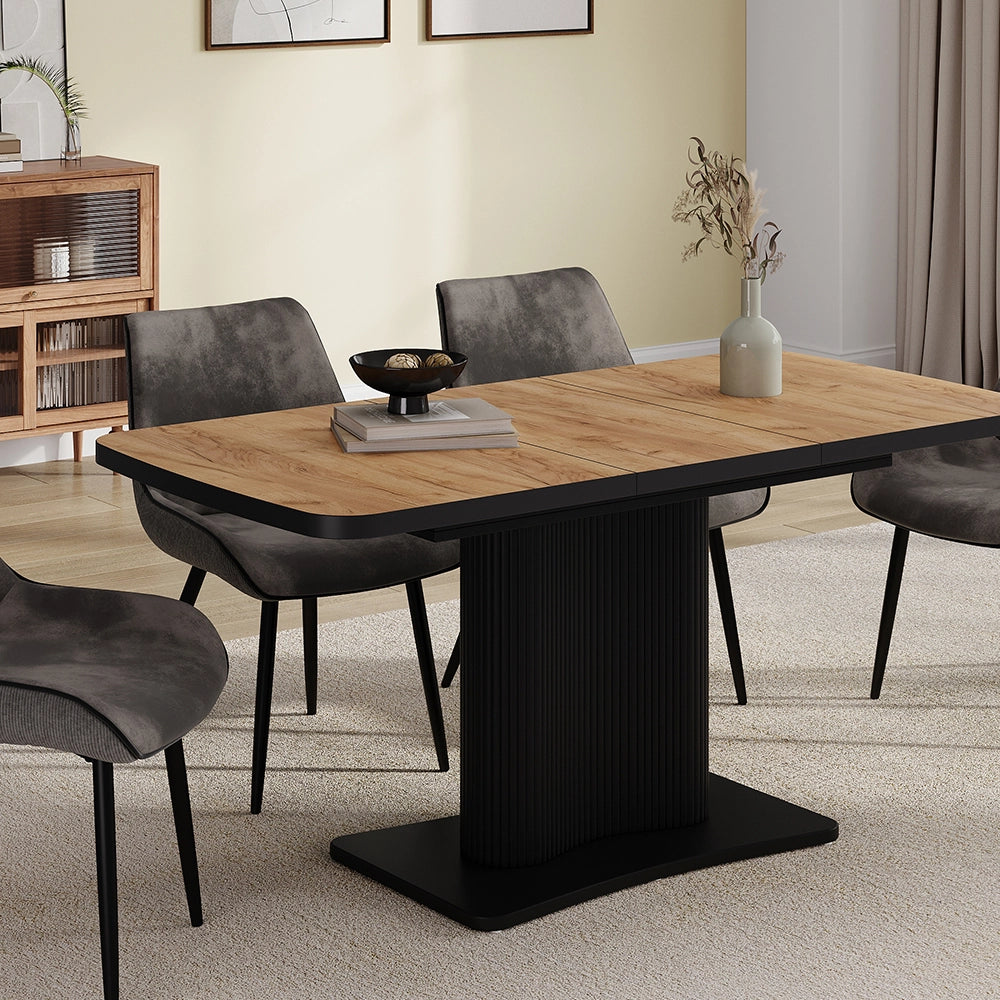 Vicco tavolo da pranzo allungabile Rovere Goldkraft/nero 120 x 80 cm estensibile