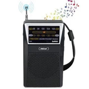 Trade Shop - Mini Radio Portatile Tascabile Funzioni Am/fm Q-r60 Antenna Telescopica Cinturino Da Polso -